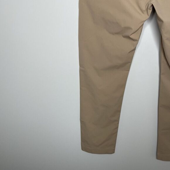 J.CREW Tech Pant Men 33 x 30 Slim Lightweight Khaki Tan Performance AA712 - Picture 9 of 16